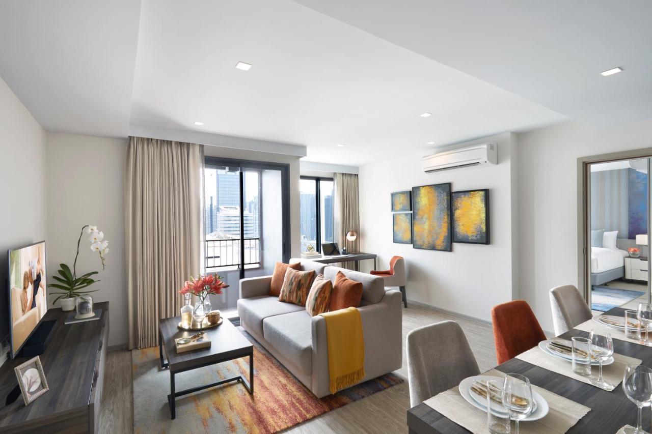 Somerset Rama 9 Bangkok Exteriör bild A living room